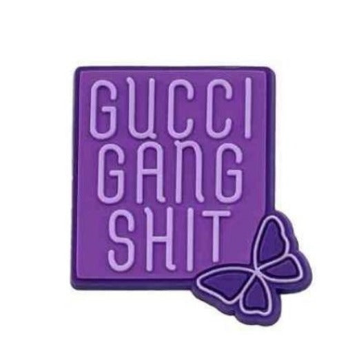 Purple gucci gang Jiblet Croc Charm